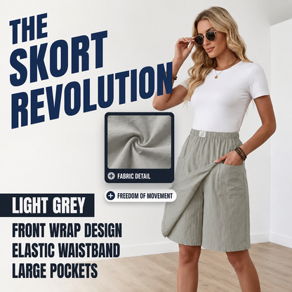 Libertine | Elastic-Waist Skort with Pockets