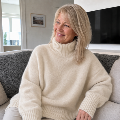KENSINGTON OVERSIZED CASHMERE ROLL-NECK JUMPER
