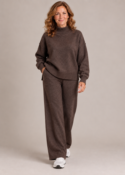 Beatrix™ | Soft Roll-Neck Knit Two-Piece Set