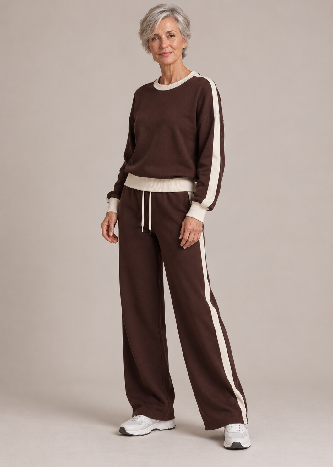Victoria™ | Contrast-Trim Two-Piece Lounge Set