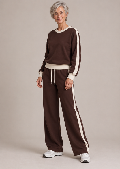 Victoria™ | Contrast-Trim Two-Piece Lounge Set