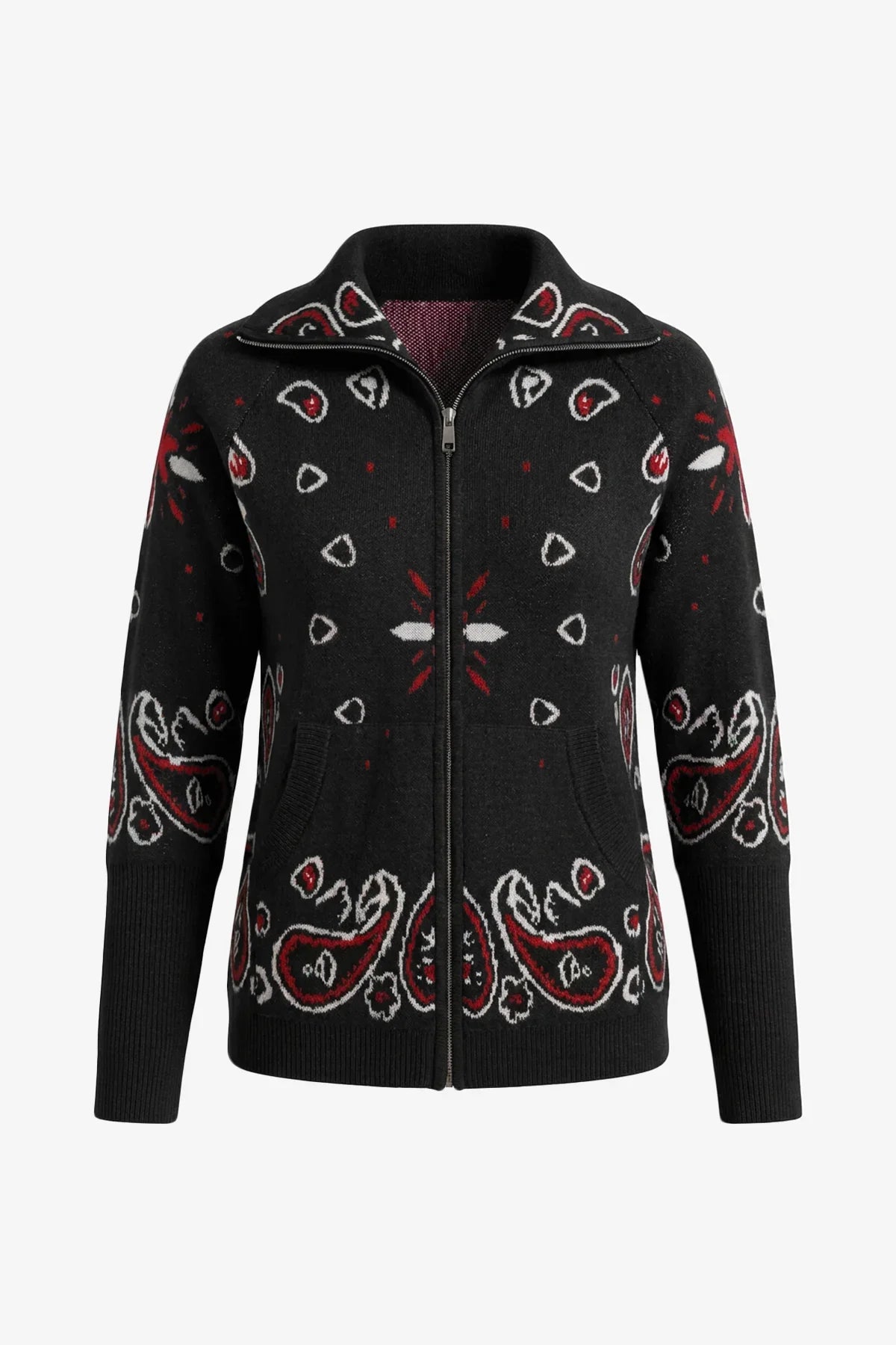 Amalia Zip-Up Cardigan Jumper