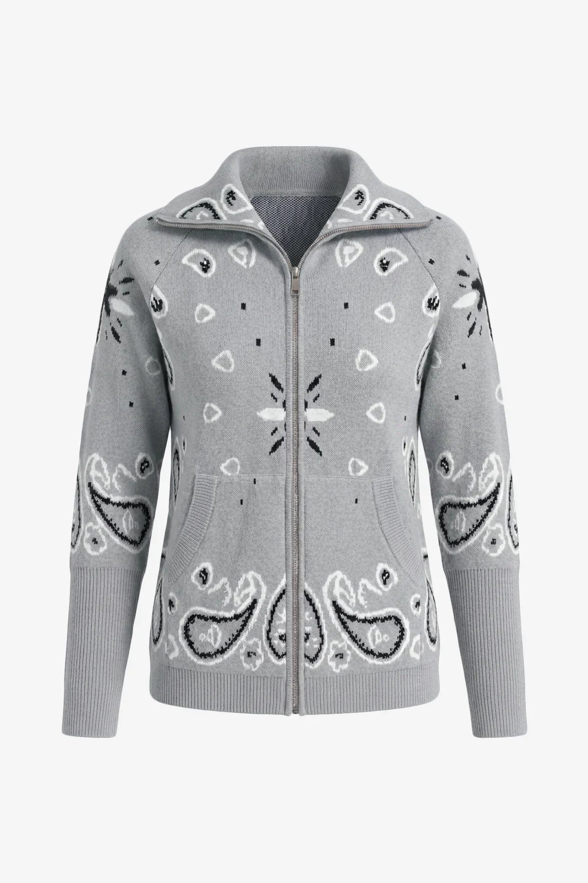 Amalia Zip-Up Cardigan Jumper