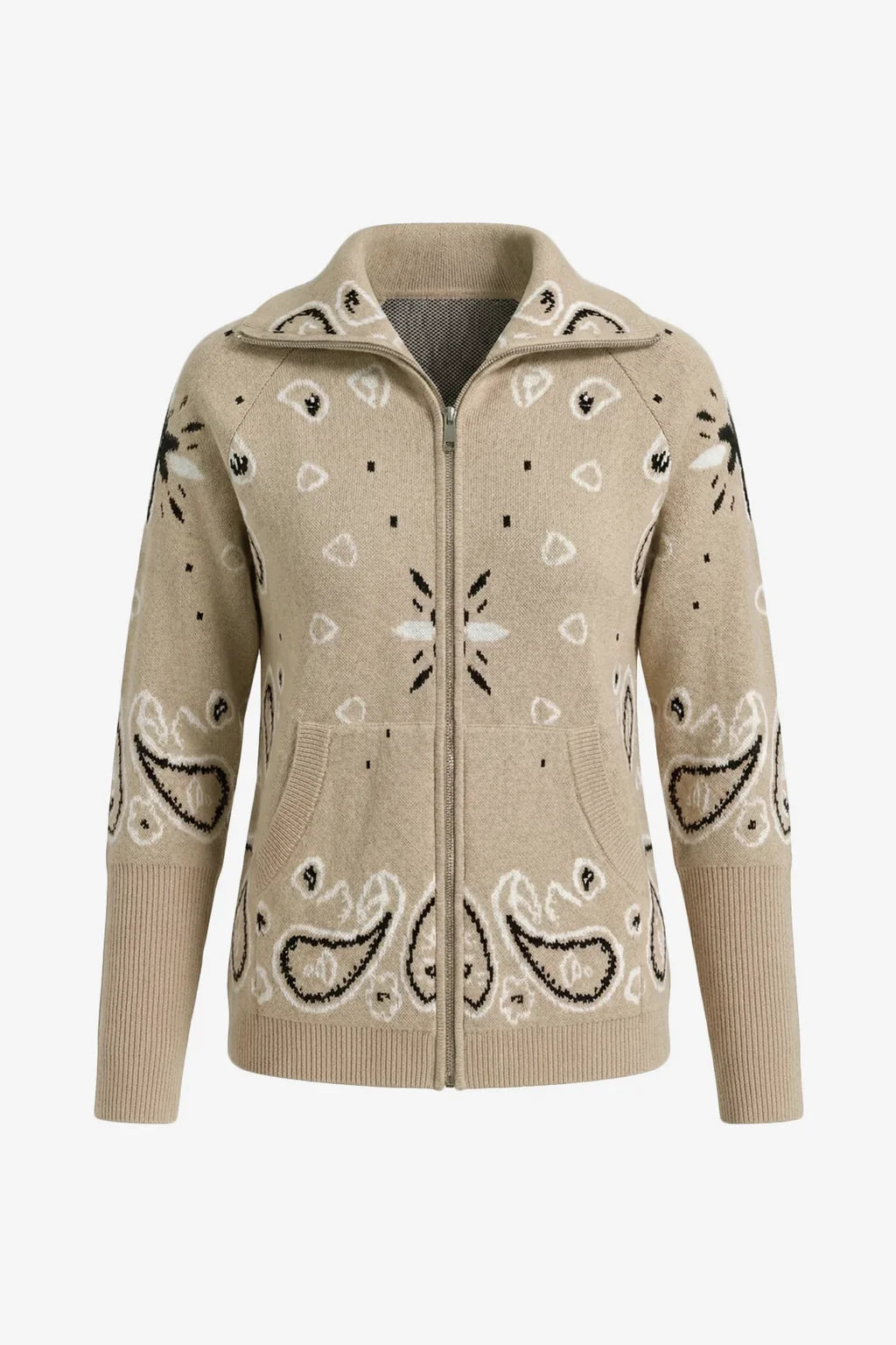 Amalia Zip-Up Cardigan Jumper