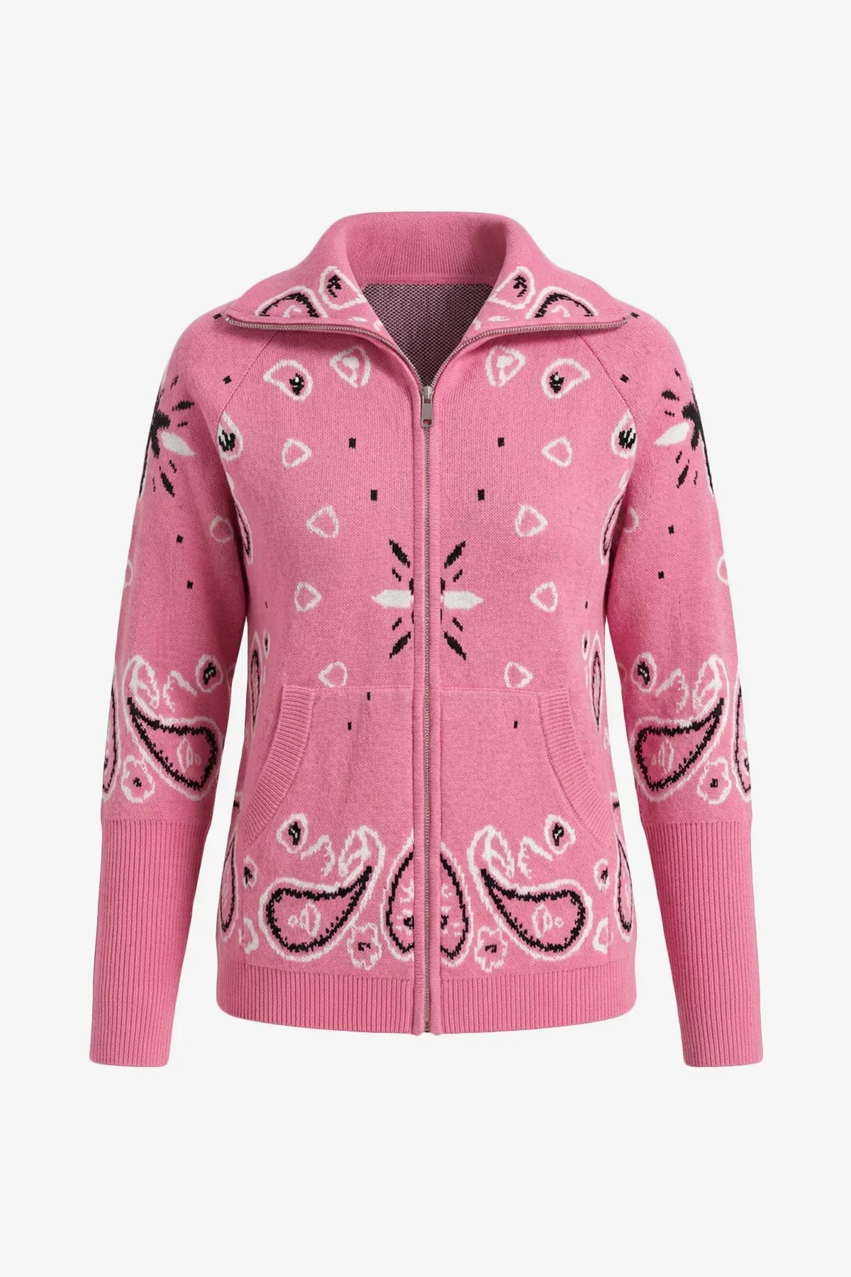 Amalia Zip-Up Cardigan Jumper