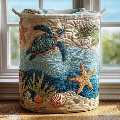 The Artisan Quilted Laundry Basket