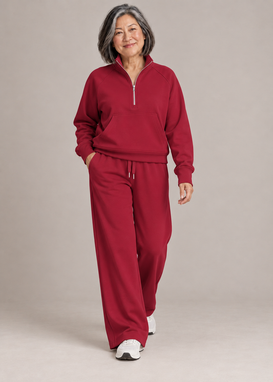 Ellie™ | Relaxed Half-Zip Two-Piece Set