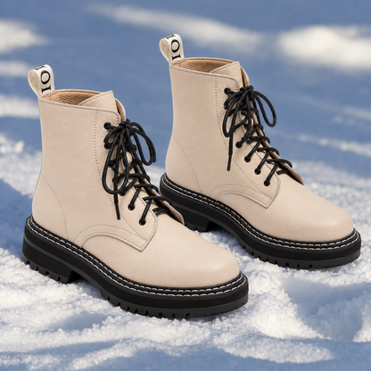 Lana - Women's waterproof lace-up combat boot