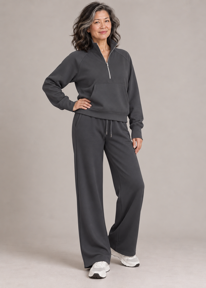 Ellie™ | Relaxed Half-Zip Two-Piece Set
