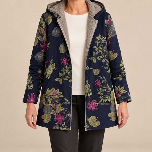 Melvaris | floral fleece jacket