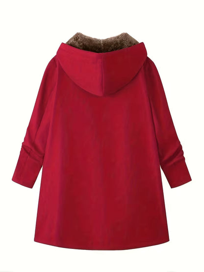 Evelyn™ | Cozy Sherpa-Lined Hooded Coat
