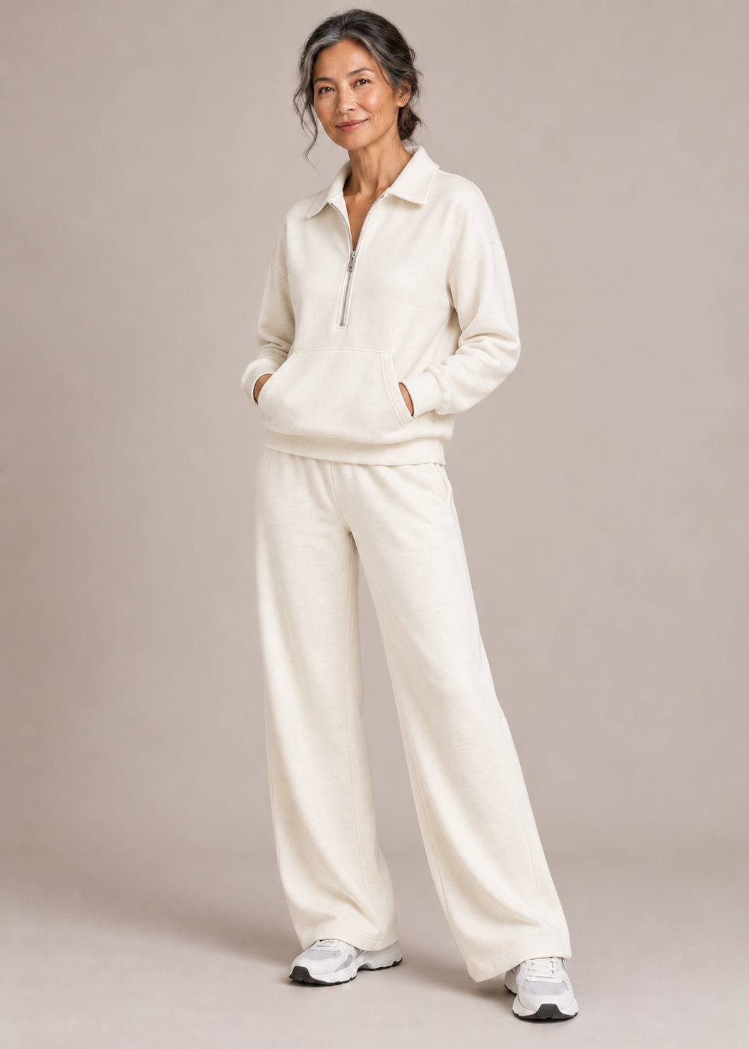 Charlotte™ | Half-Zip Wide-Leg Two-Piece Set