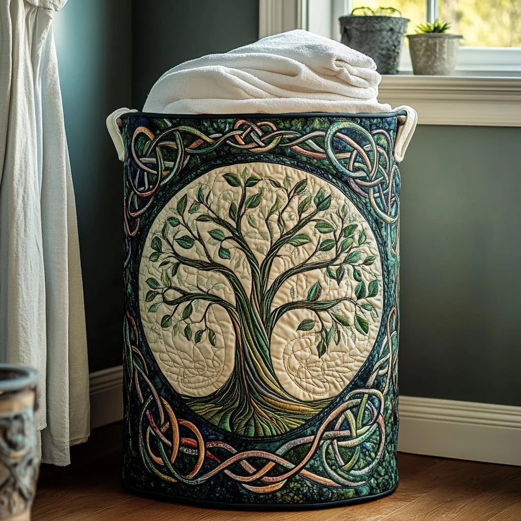 The Artisan Quilted Laundry Basket