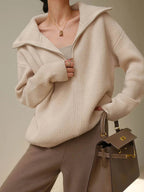 ELODIE | Comfy Half-Zip Sweater