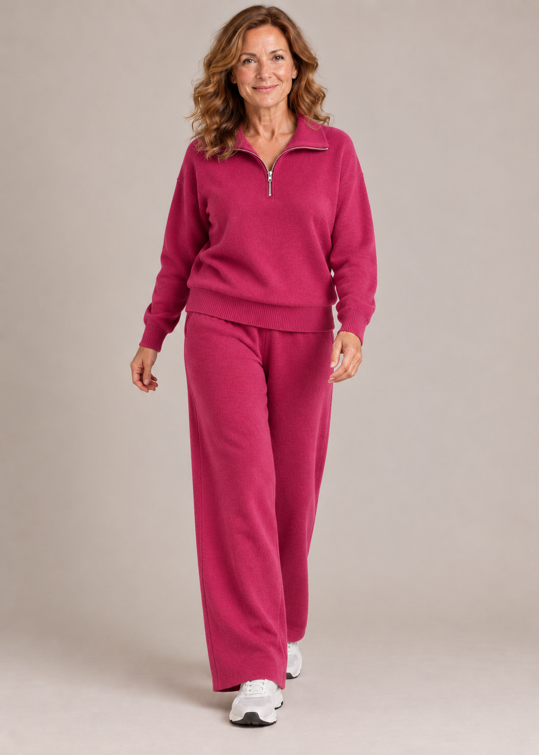 Mary Jane™ | Luxuriously Soft Half-Zip Knit Set