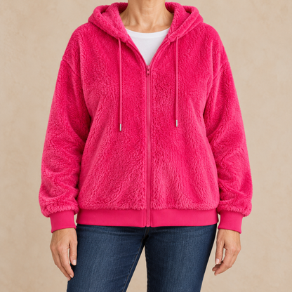 Elowen™ | Cozy Sherpa Zip Hoodie