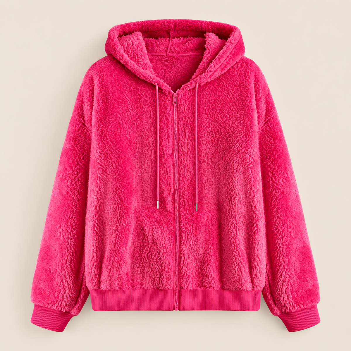 Elowen™ | Cozy Sherpa Zip Hoodie