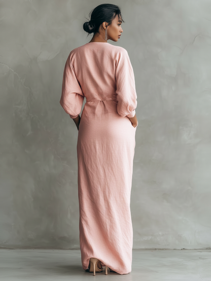 Rosie | Elegant V-Neck Maxi Dress