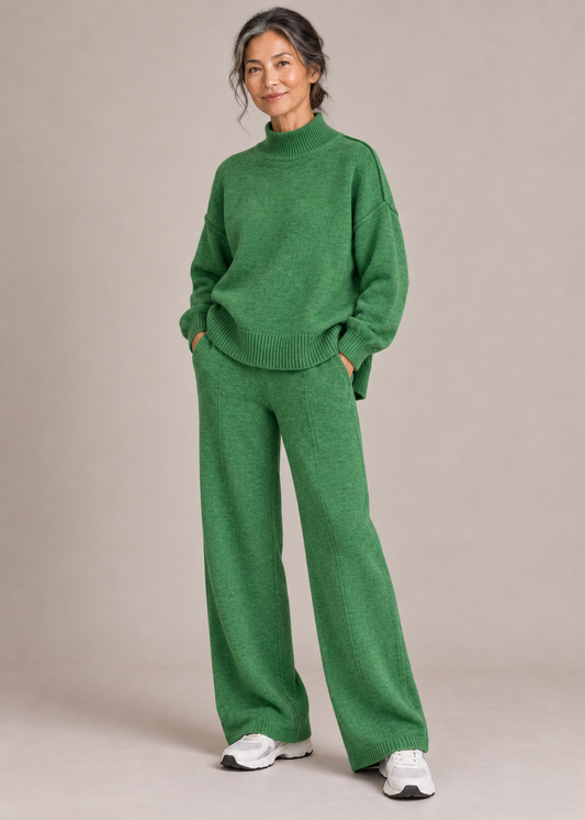 Beatrix™ | Soft Roll-Neck Knit Two-Piece Set
