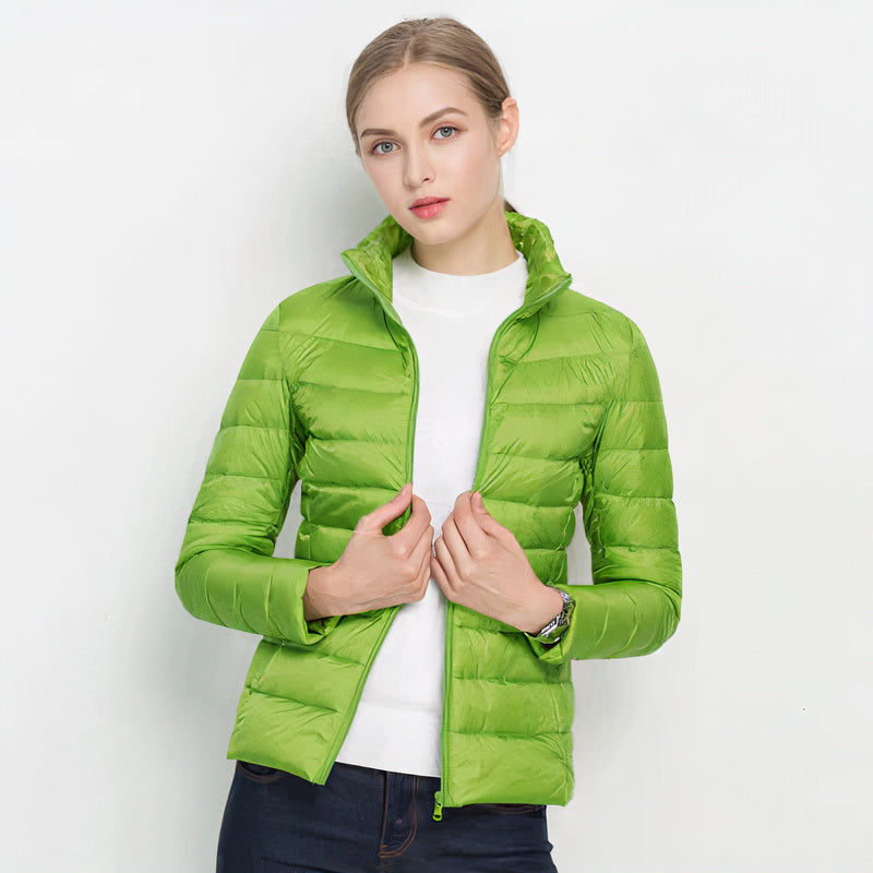 Idalia | Lightweight Quilted Jacket with High Collar