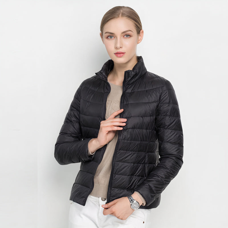 Idalia | Lightweight Quilted Jacket with High Collar