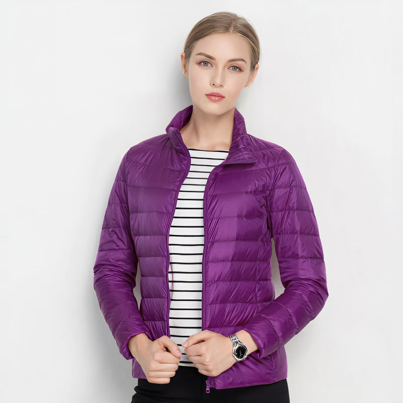 Idalia | Lightweight Quilted Jacket with High Collar