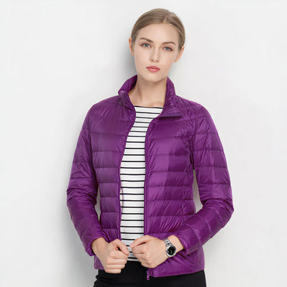 Idalia | Lightweight Quilted Jacket with High Collar