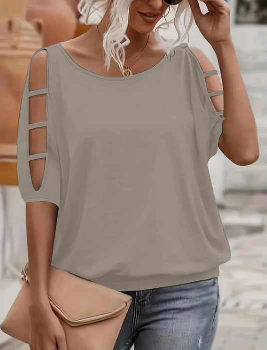 Adel | Cold Shoulder Cut-Out Top