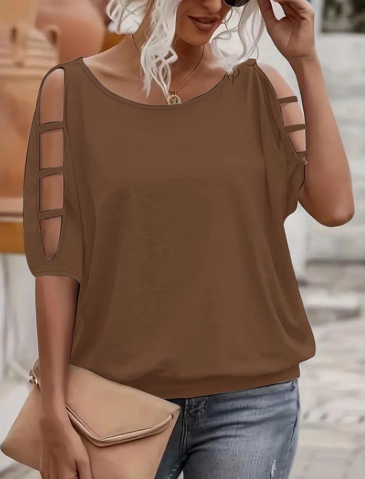 Adel | Cold Shoulder Cut-Out Top