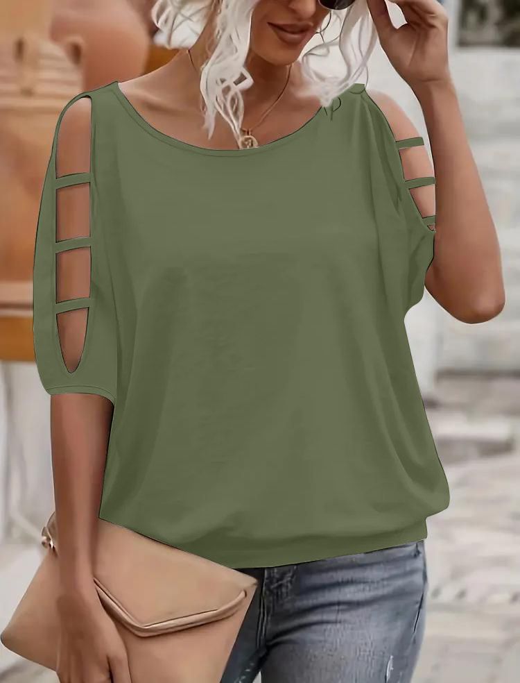 Adel | Cold Shoulder Cut-Out Top