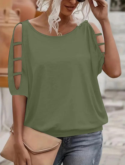 Adel | Cold Shoulder Cut-Out Top