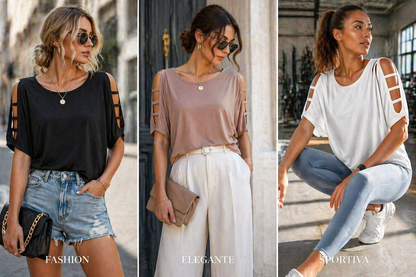 Adel | Cold Shoulder Cut-Out Top