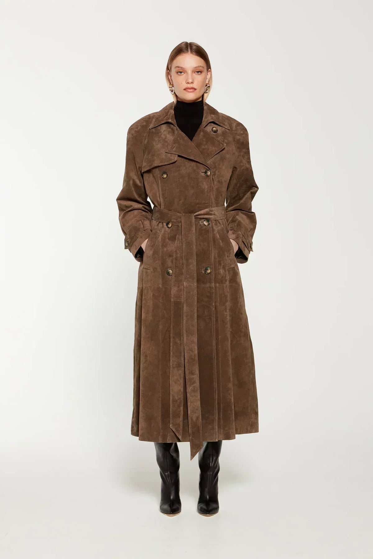CHANTAL | Classic Belted Trench Coat