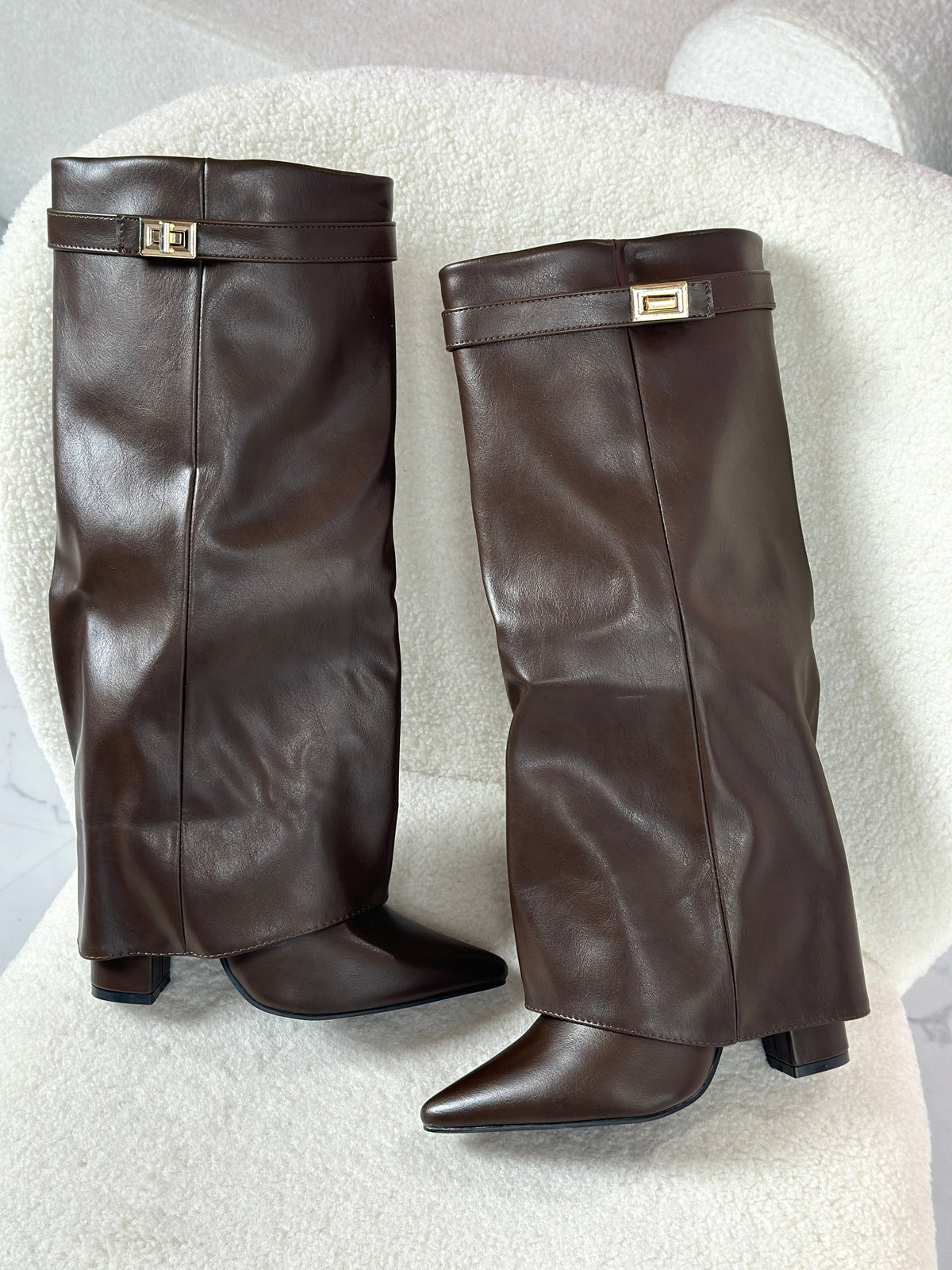 VIVIENNE | Brown Leather Boots