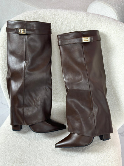 VIVIENNE | Brown Leather Boots