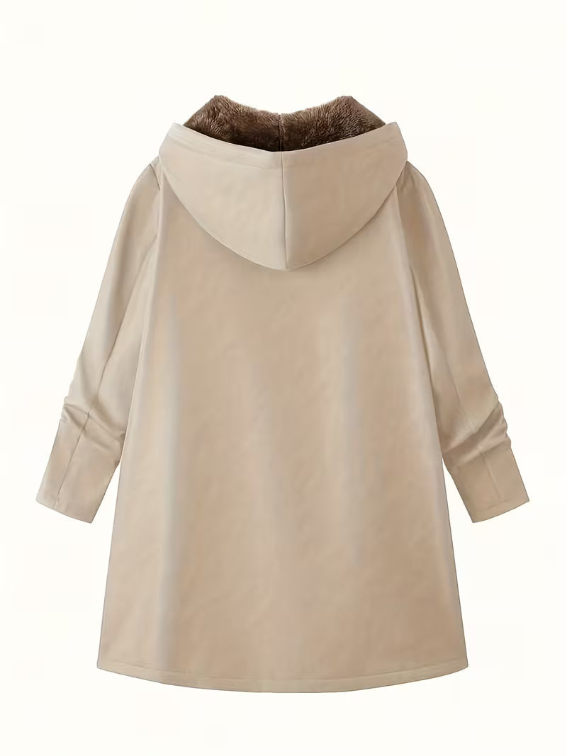 Evelyn™ | Cozy Sherpa-Lined Hooded Coat