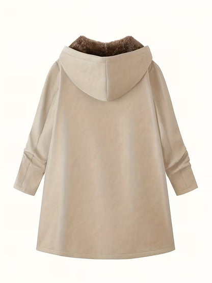 Evelyn™ | Cozy Sherpa-Lined Hooded Coat