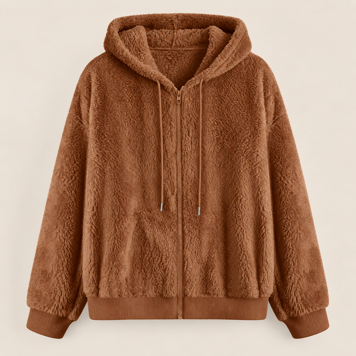 Elowen™ | Cozy Sherpa Zip Hoodie