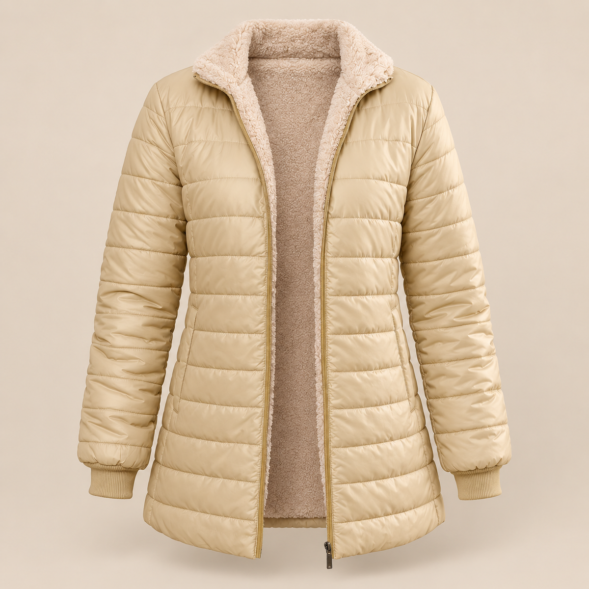 Harriet | Teddy-Lined Quilted Jacket