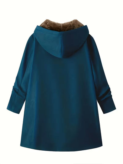 Evelyn™ | Cozy Sherpa-Lined Hooded Coat