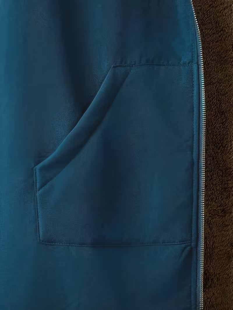 Evelyn™ | Cozy Sherpa-Lined Hooded Coat