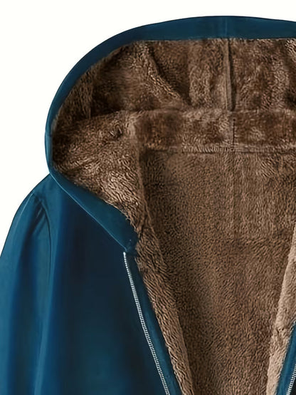 Evelyn™ | Cozy Sherpa-Lined Hooded Coat