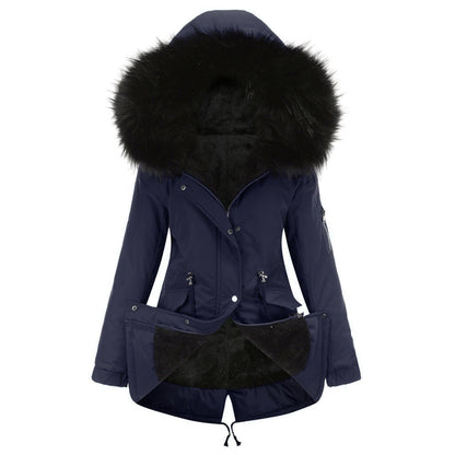 MARINA | Warm Velvet-Trimmed Parka