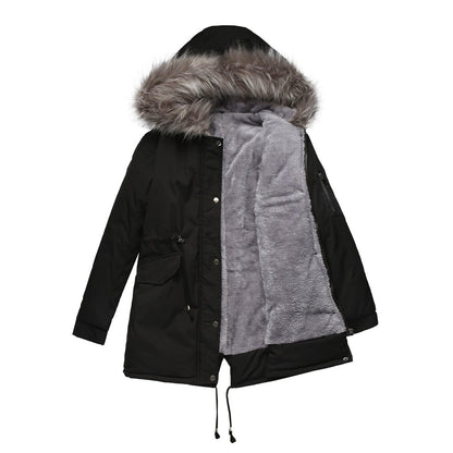 MARINA | Warm Velvet-Trimmed Parka