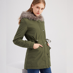 MARINA | Warm Velvet-Trimmed Parka