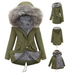 MARINA | Warm Velvet-Trimmed Parka