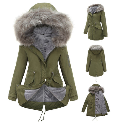 MARINA | Warm Velvet-Trimmed Parka