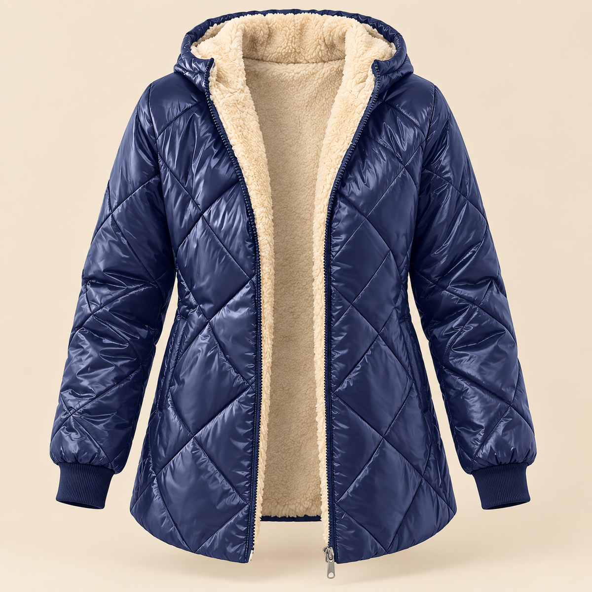 Clara | Sherpa-Lined Quilted Jacket