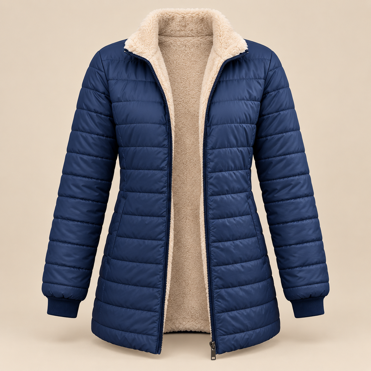 Harriet | Teddy-Lined Quilted Jacket