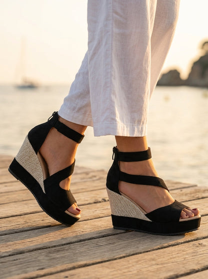 Éléonore Wedge Sandals